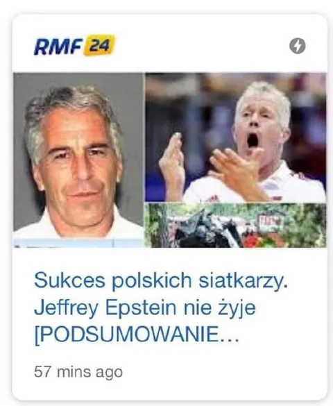Jeffrey Epstein nie żyje