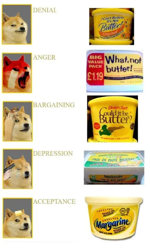 Doge Stages of Butter Grief