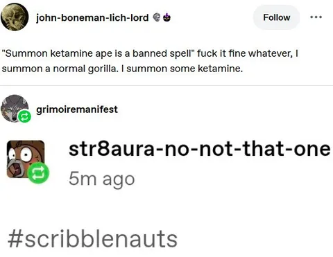Summon Ketamine Ape Spell