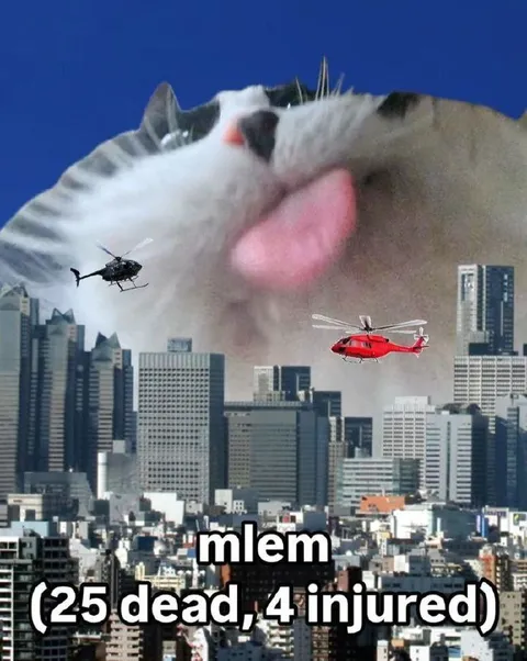 Giant Cat Mlem Disaster
