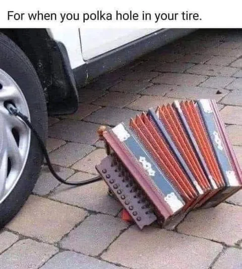 Polka Hole in Your Tire