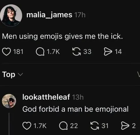 Men Using Emojis Gives Me the Ick