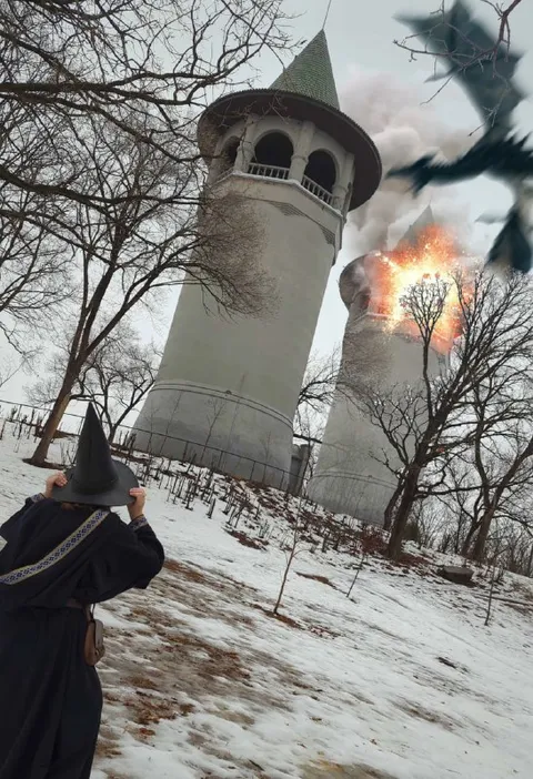 Волшебник случайно взорвал башню