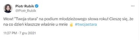 Twoja stara słowem roku