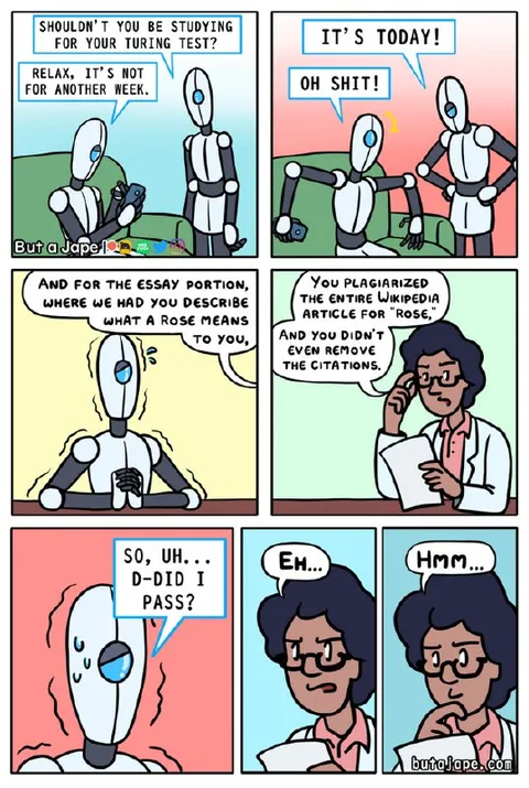 Robot Fails the Turing Test