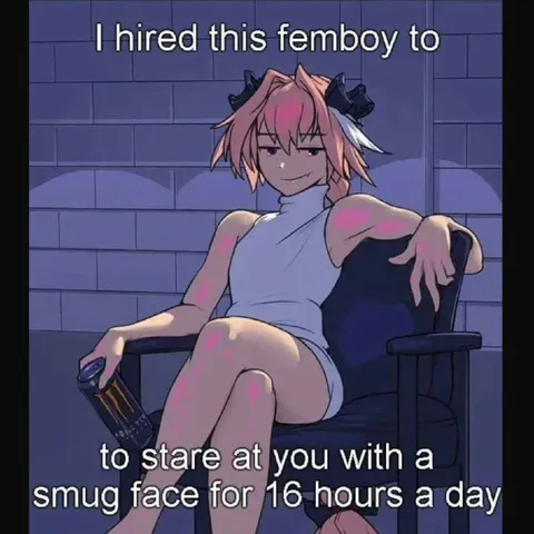 Hired Femboy Stare