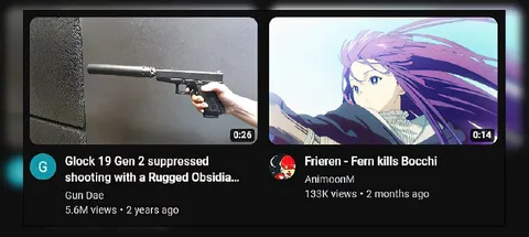 Suppressed Glock Versus Frieren