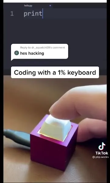 Coding with a 1% Keyboard