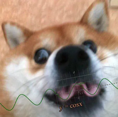 Собака и график косинуса
