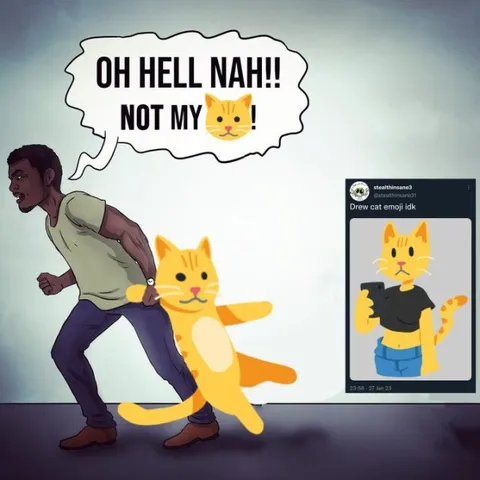 Oh Hell Nah Not My Cat