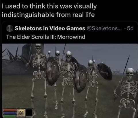 Morrowind Skeletons Look Real
