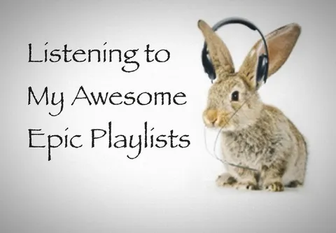 Rabbit Listening to Awesome Playlists
