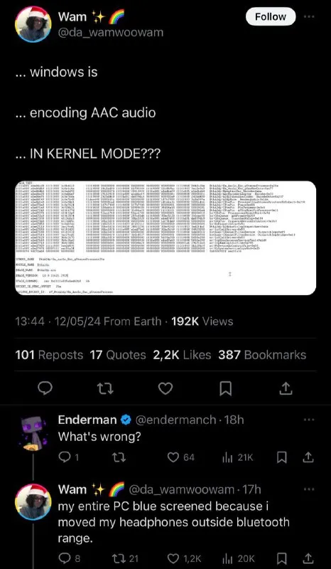 Windows AAC Audio in Kernel Mode