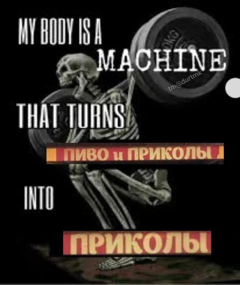 Тело, которое превращает пиво в приколы