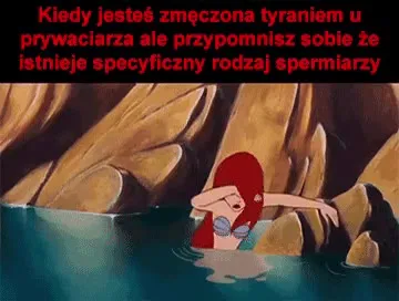 Ariel przypomina sobie o spermiarzach