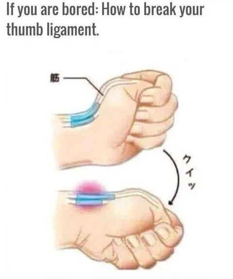How to Break Your Thumb Ligament