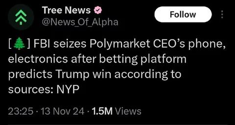 FBI Seizes Polymarket CEO's Phone