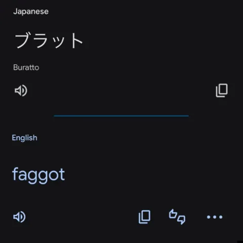 Japanese Word Sounds Like a Slur