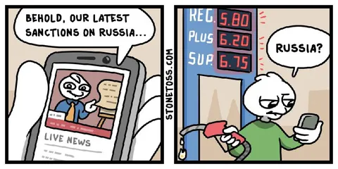 Russia Sanctions at the Gas Pump