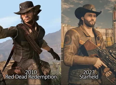2010 Red Dead vs 2023 Starfield