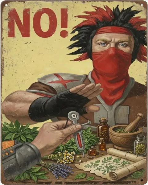 Masked Man Says NO!