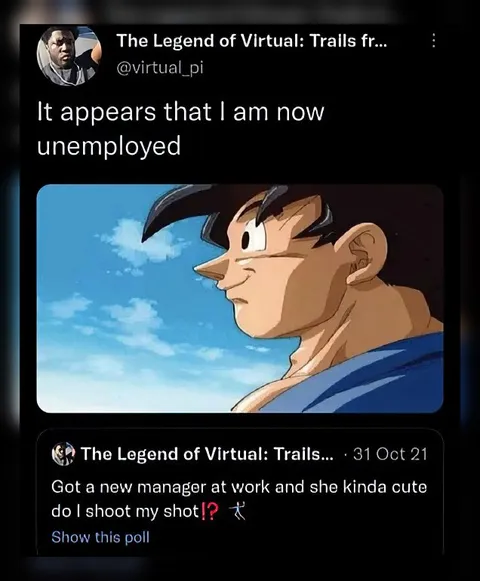 Goku Hears I’m Unemployed