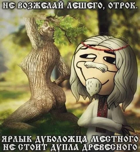 Леший и дуболожец местный
