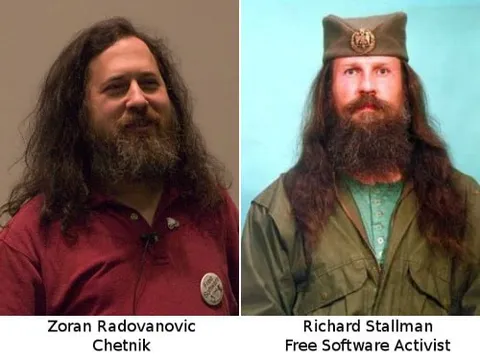 Richard Stallman Lookalike Comparison