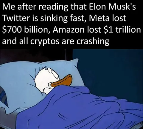 Donald Duck Sleeps Through Market Crash
