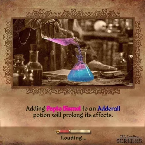 Pepto Bismol Adderall Potion