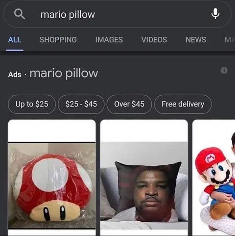 Mario Pillow Search Results