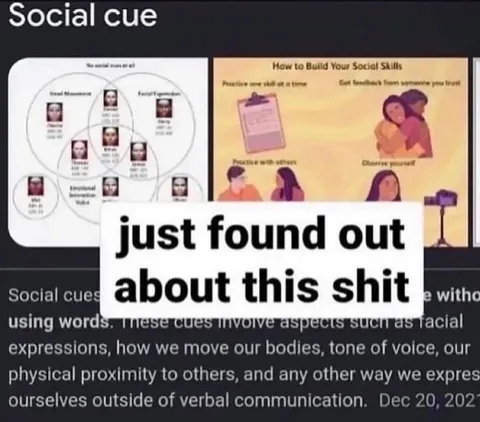 Just Found Out About Social Cues