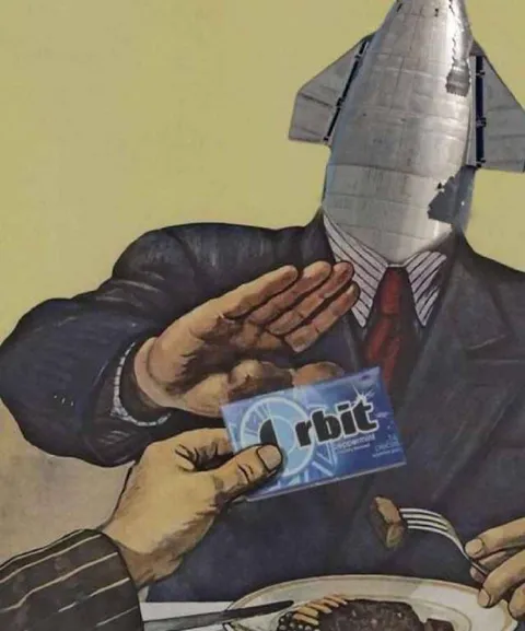 Rocket-Head Offers Orbit Gum