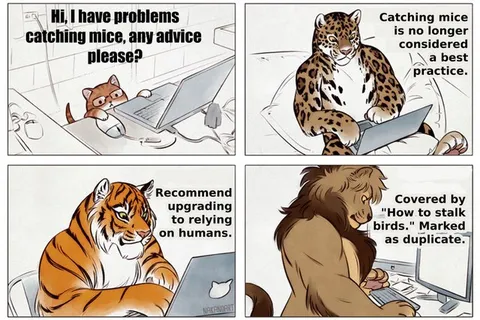 Predators Ask for Hunting Advice