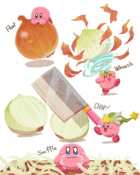 Kirby Chops Cabbage