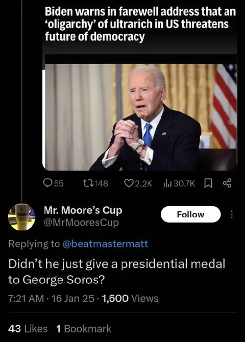 Biden Warns About Oligarchs