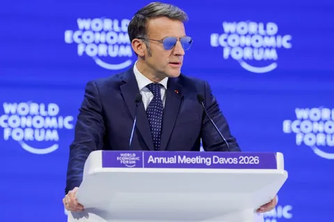 Макрон на форуме в Давосе