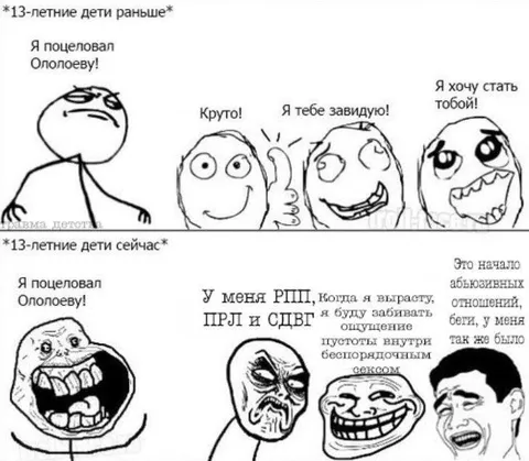 13-летние дети раньше и сейчас