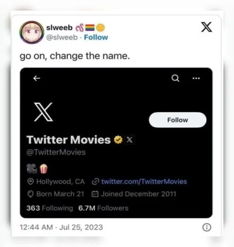 Go On, Change the Name