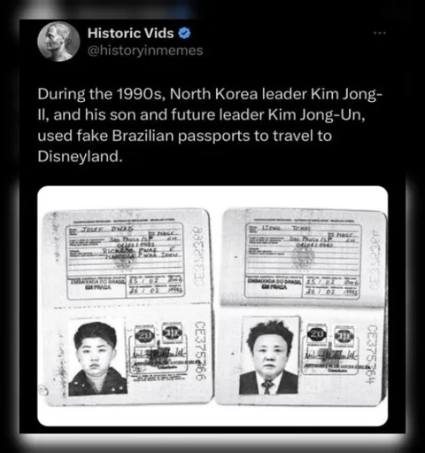 Kim Jong-Un’s Fake Passport