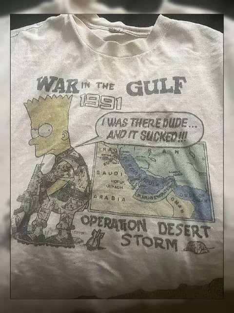 Bart Simpson Gulf War Shirt