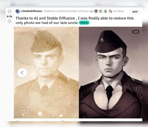 AI Restores Late Uncle Photo