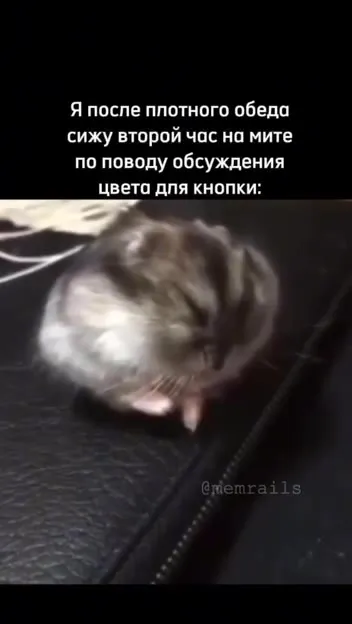 После обеда обсуждаю цвет кнопки