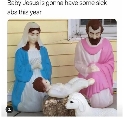 Baby Jesus Gets Sick Abs