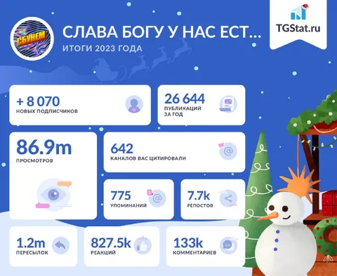 Итоги года от TGStat