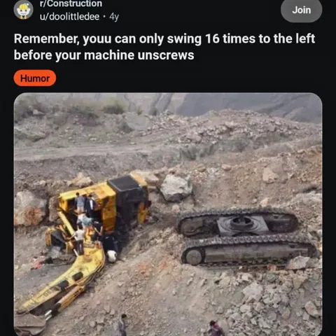 Excavator Swung Too Far Left