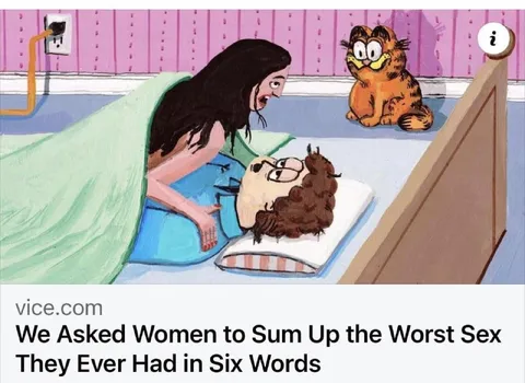 Worst Sex in Six Words