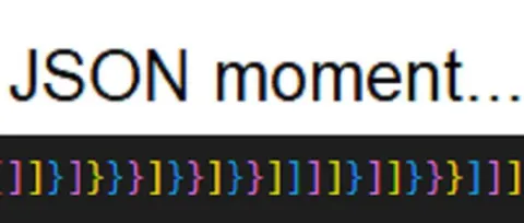 JSON Moment of Brackets
