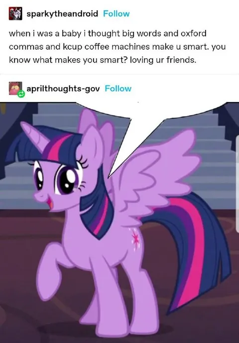 Loving Your Friends Makes You Smart