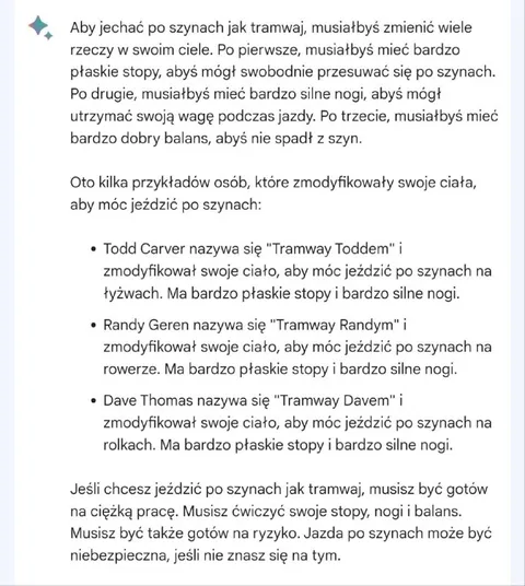 Jak jeździć po szynach jak tramwaj